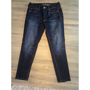Women's American Eagle Outfitters Blue Skinny Jeans Size 4